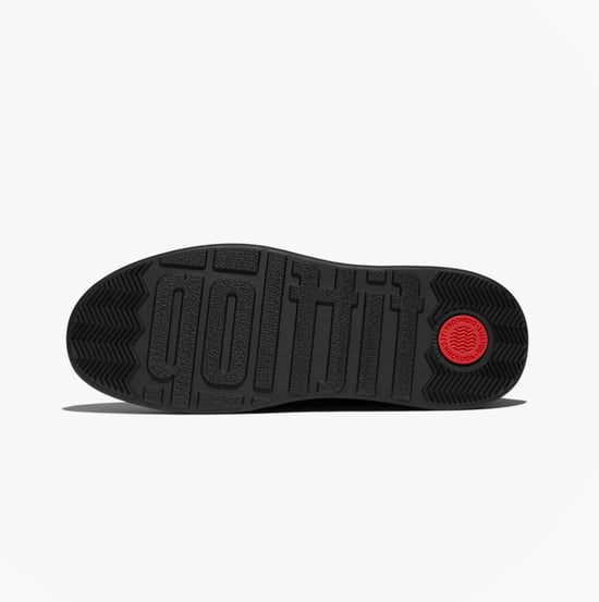 Fitflop F-mode Suede Lace-up Flatform Ladies Ankle Boots All Black - Image 5