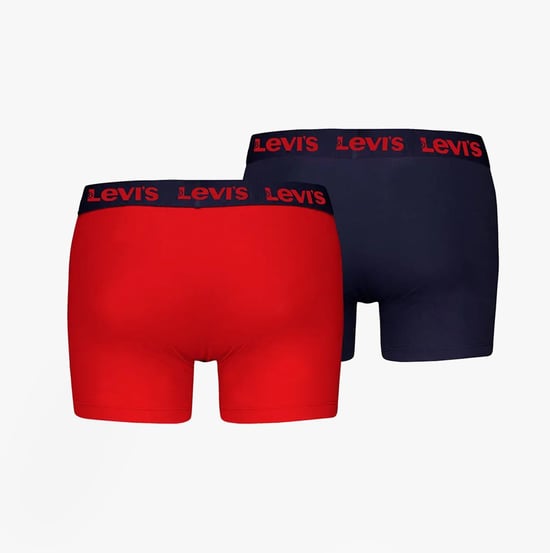 Levi's Repeat Logo Mens 2-pack Trunks Red Combo - Image 3