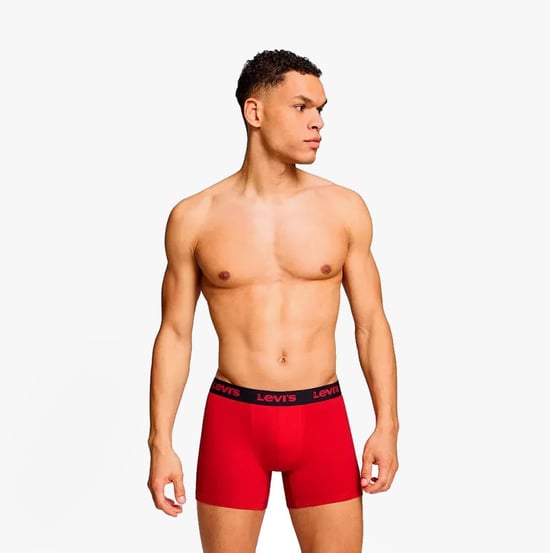 Levi's Repeat Logo Mens 2-pack Trunks Red Combo - Image 4
