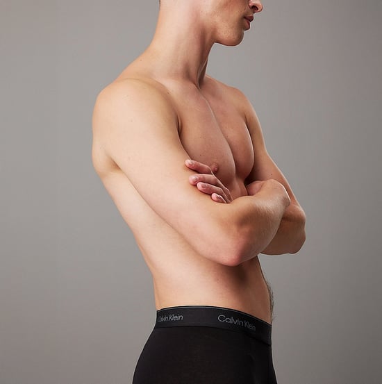 Calvin Klein Icon Cotton Stretch 3 Pack Mens Boxer Briefs Black/glacier/blue - Image 3