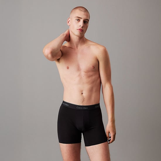 Calvin Klein Icon Cotton Stretch 3 Pack Mens Boxer Briefs Black/glacier/blue - Image 4