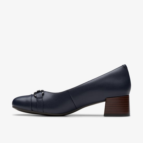 Iridessa Erin Navy Leather Shoes - Image 2