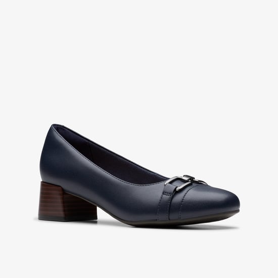 Iridessa Erin Navy Leather Shoes - Image 4