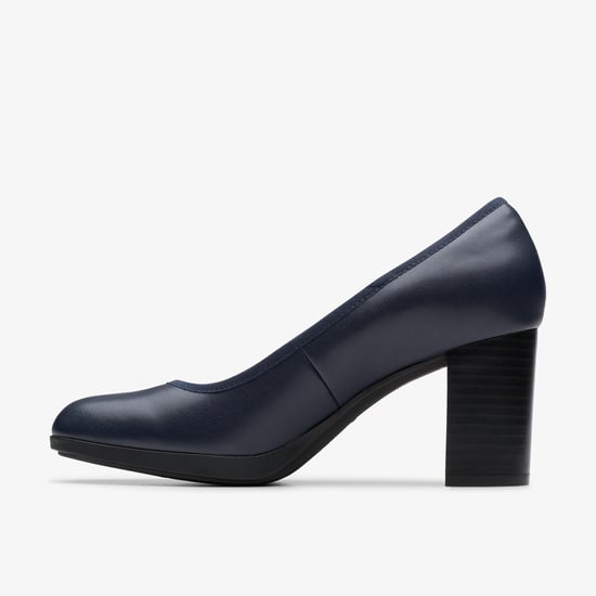 Bayla Carly Navy Leather Shoes - Image 2