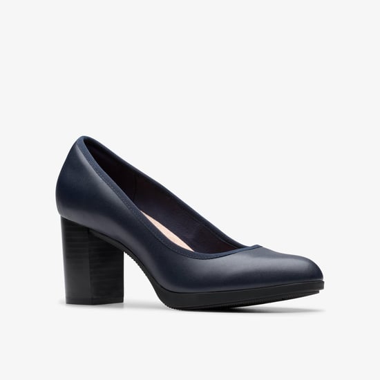 Bayla Carly Navy Leather Shoes - Image 4