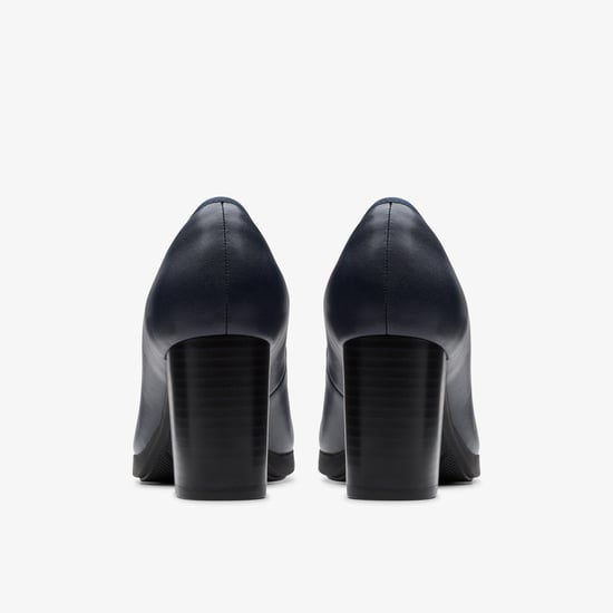 Bayla Carly Navy Leather Shoes - Image 5