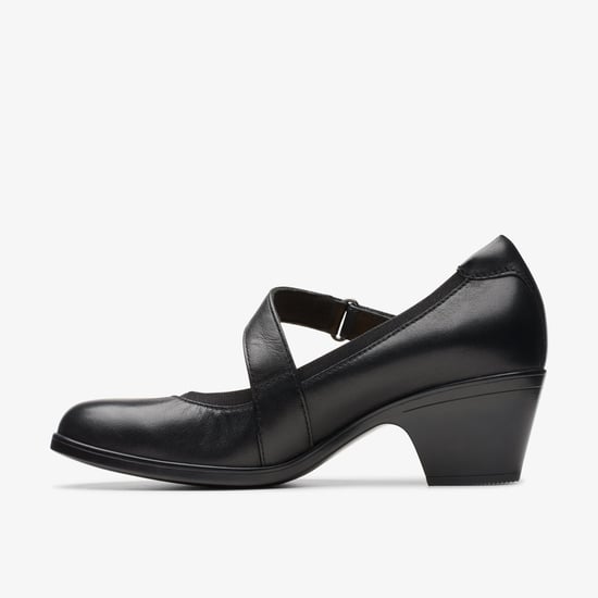 Emily2 Mabel Black Leather Shoes - Image 2