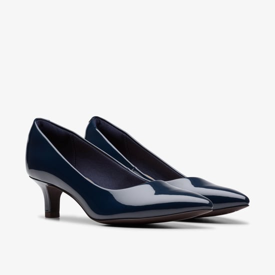 Shondrah Jade Navy Patent Shoes - Image 4