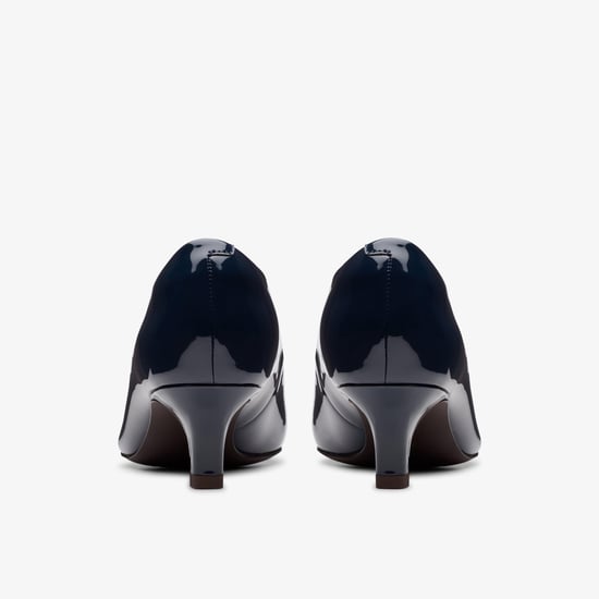Shondrah Jade Navy Patent Shoes - Image 5