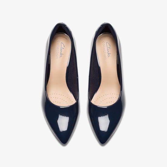 Shondrah Jade Navy Patent Shoes - Image 6