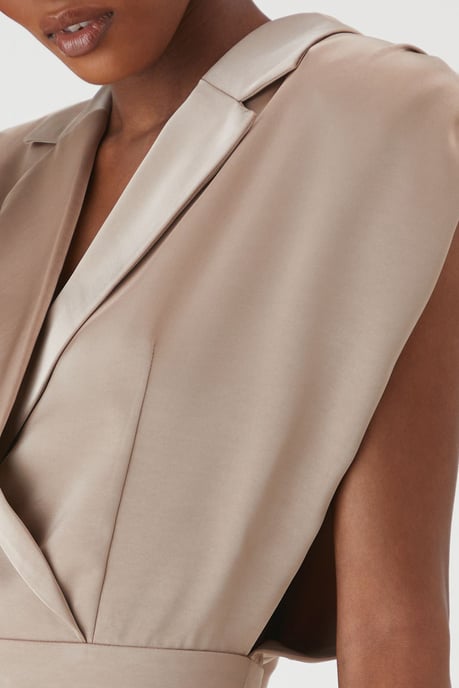 Premium Satin Padded Shoulder Playsuit - Image 5
