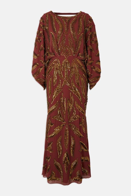 Kimono Sleeve Embellished Maxi Dress - Image 4