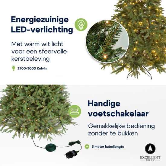 Excellent Trees ® led ulvik 210 cm premium kerstboom met 460 lampjes - Image 3