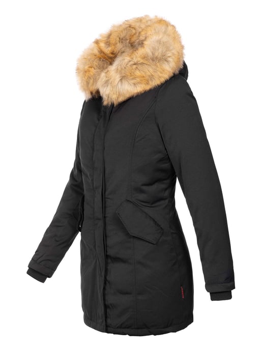 Marikoo dames winterparka Karmaa met afneembare imitatiebontkraag - Image 6