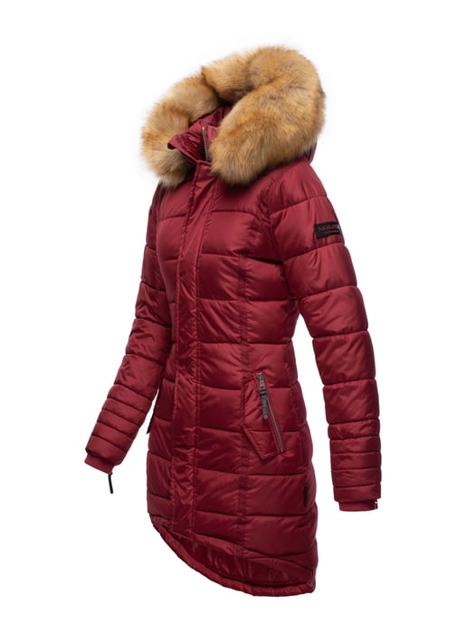 Navahoo Women’s Winter Jacket Papaya – Slim Fit, Warm & With Detachable Faux Fur Collar - Image 5