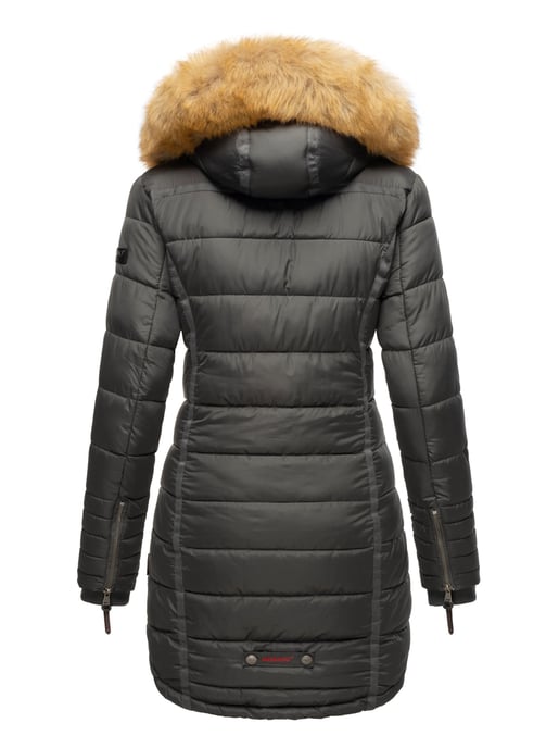 Navahoo Women’s Winter Jacket Papaya – Slim Fit, Warm & With Detachable Faux Fur Collar - Image 5