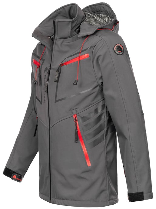 Arctic Seven Men's Softshell Jacket Dark Grey - Image 2