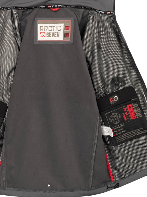 Arctic Seven Men's Softshell Jacket Dark Grey - Image 5