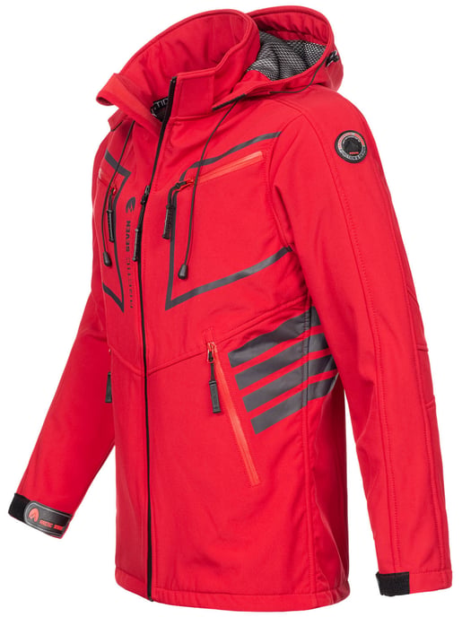 Arctic Seven Men's Softshell Jacket Red - Image 2