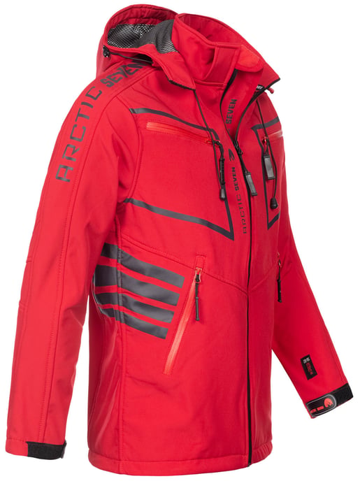 Arctic Seven Men's Softshell Jacket Red - Image 3