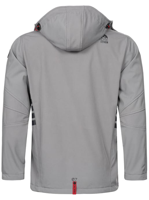 Arctic Seven Men's Softshell Jacket Light Grey - Image 4