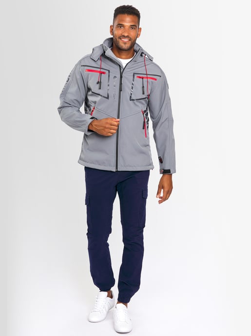 Arctic Seven Men's Softshell Jacket Light Grey - Image 6