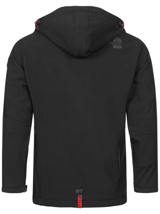 Arctic Seven Men's Softshell Jacket Black - Image 4