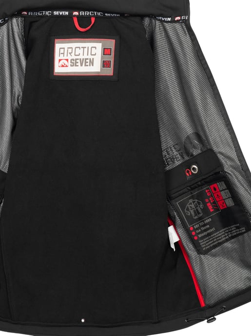 Arctic Seven Men's Softshell Jacket Black - Image 5