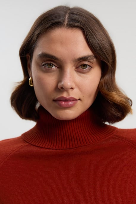 Cashmere Blend Roll Neck Oversize Jumper - Image 2