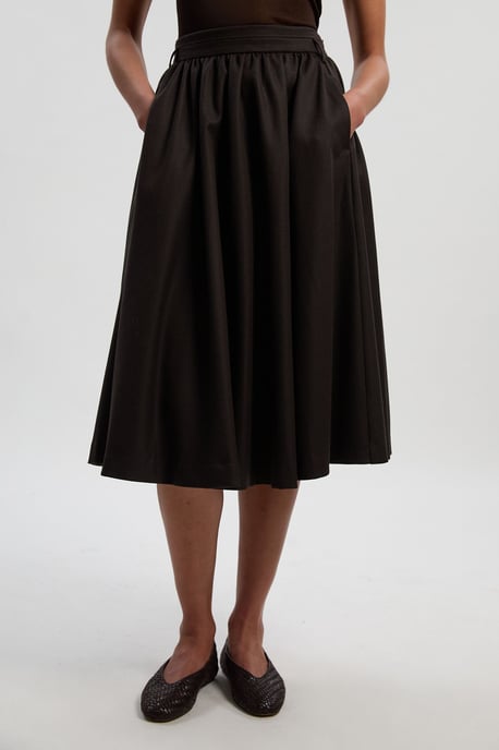 Tailored Marl Full Skirt - Image 3