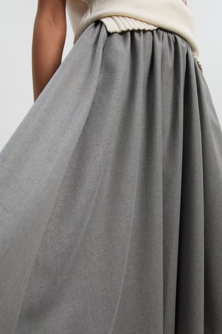 Tailored Marl Full Skirt - Image 3