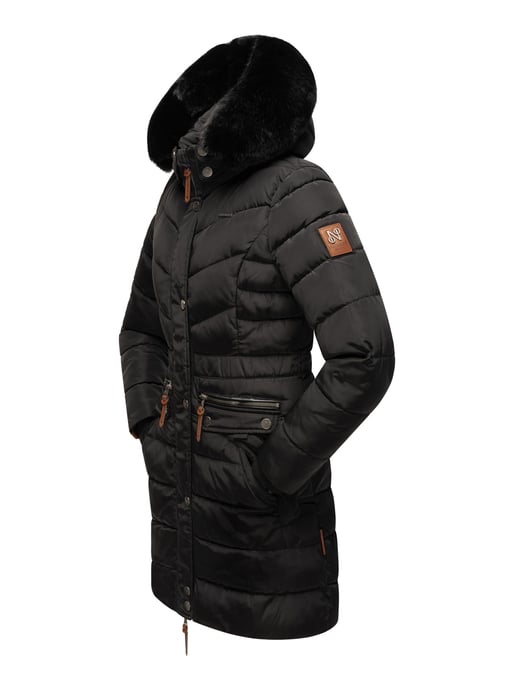Navahoo Dames Winterjas Paula – Extra Warm, Waterafstotend & Met Afneembare Bontkraag - Image 4