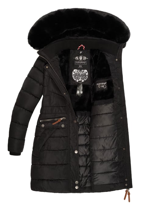Navahoo Dames Winterjas Paula – Extra Warm, Waterafstotend & Met Afneembare Bontkraag - Image 6