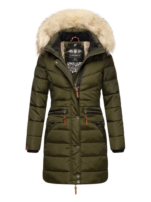 Navahoo Dames Winterjas Paula – Extra Warm, Waterafstotend & Met Afneembare Bontkraag - Image 1