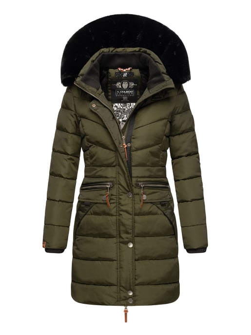 Navahoo Dames Winterjas Paula – Extra Warm, Waterafstotend & Met Afneembare Bontkraag - Image 1