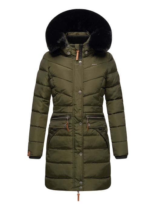 Navahoo Dames Winterjas Paula – Extra Warm, Waterafstotend & Met Afneembare Bontkraag - Image 2