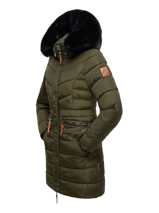 Navahoo Dames Winterjas Paula – Extra Warm, Waterafstotend & Met Afneembare Bontkraag - Image 4