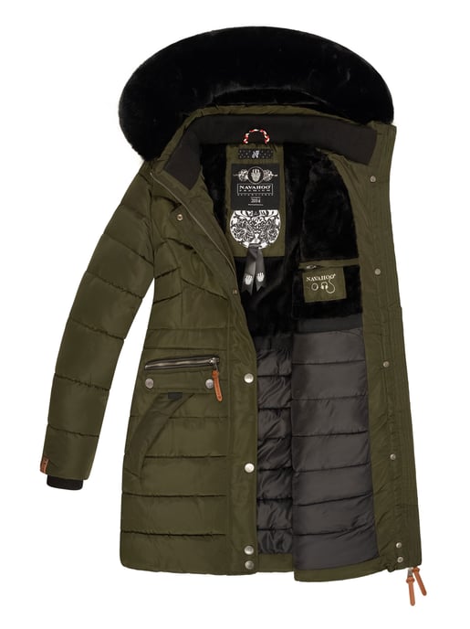 Navahoo Dames Winterjas Paula – Extra Warm, Waterafstotend & Met Afneembare Bontkraag - Image 6