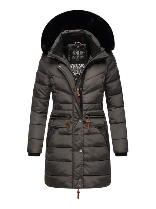 Navahoo Dames Winterjas Paula – Extra Warm, Waterafstotend & Met Afneembare Bontkraag - Image 1