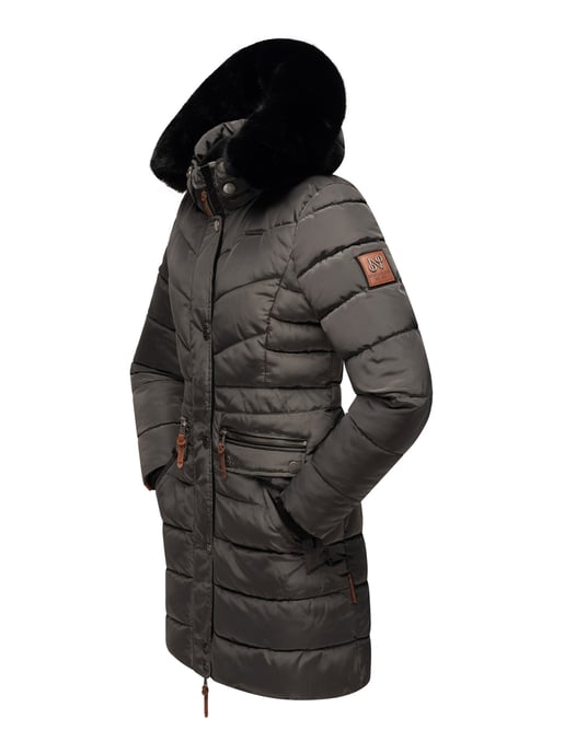 Navahoo Dames Winterjas Paula – Extra Warm, Waterafstotend & Met Afneembare Bontkraag - Image 5