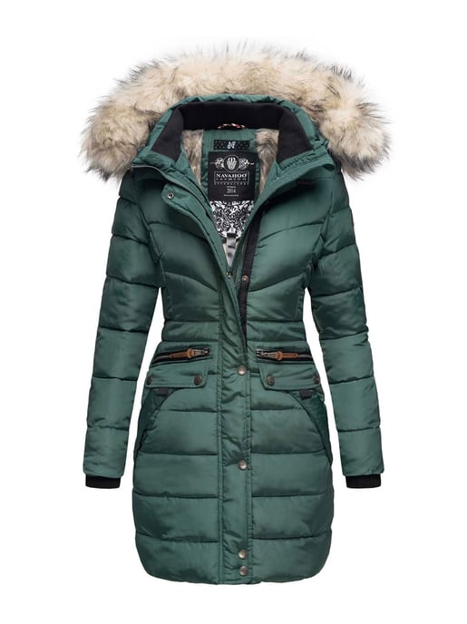 Navahoo Dames Winterjas Paula – Extra Warm, Waterafstotend & Met Afneembare Bontkraag - Image 1