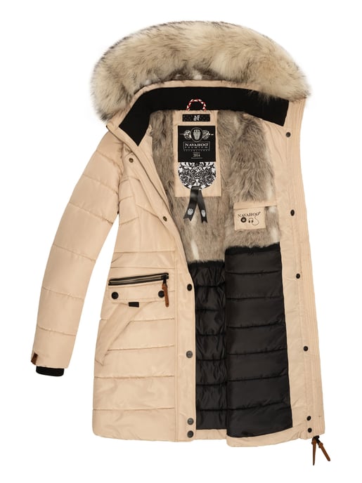 Navahoo Dames Winterjas Paula – Extra Warm, Waterafstotend & Met Afneembare Bontkraag - Image 5