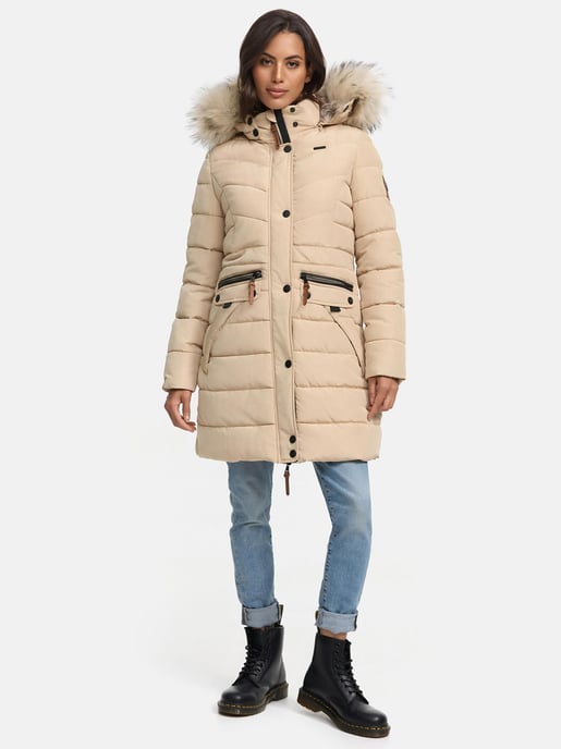 Navahoo Dames Winterjas Paula – Extra Warm, Waterafstotend & Met Afneembare Bontkraag - Image 6