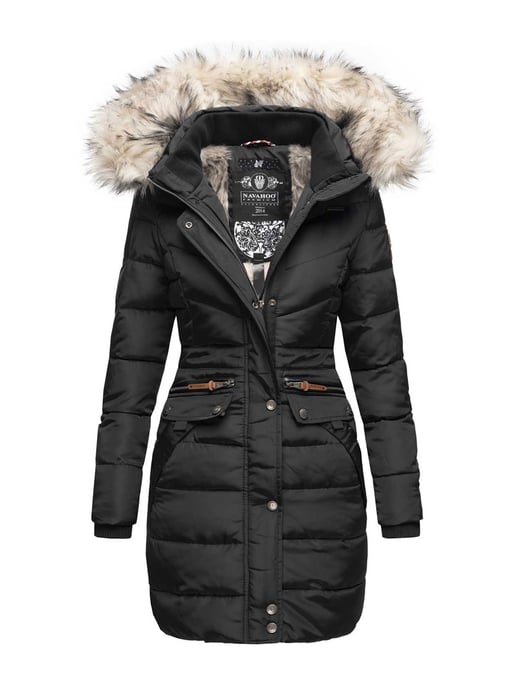 Navahoo Dames Winterjas Paula – Extra Warm, Waterafstotend & Met Afneembare Bontkraag - Image 1