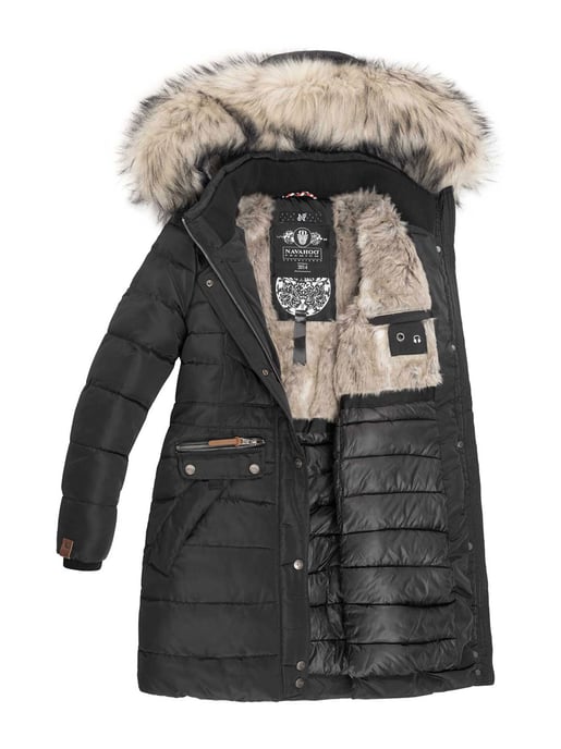 Navahoo Dames Winterjas Paula – Extra Warm, Waterafstotend & Met Afneembare Bontkraag - Image 4