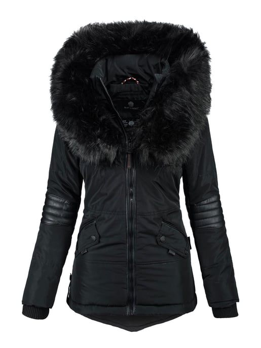 Navahoo Dames Winterjas Nirvana – Warm, Met Luxe Bontkraag & Teddyvoering - Image 1