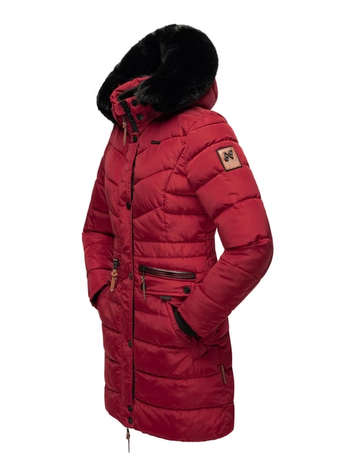 Navahoo Dames Winterjas Paula – Extra Warm, Waterafstotend & Met Afneembare Bontkraag - Image 4