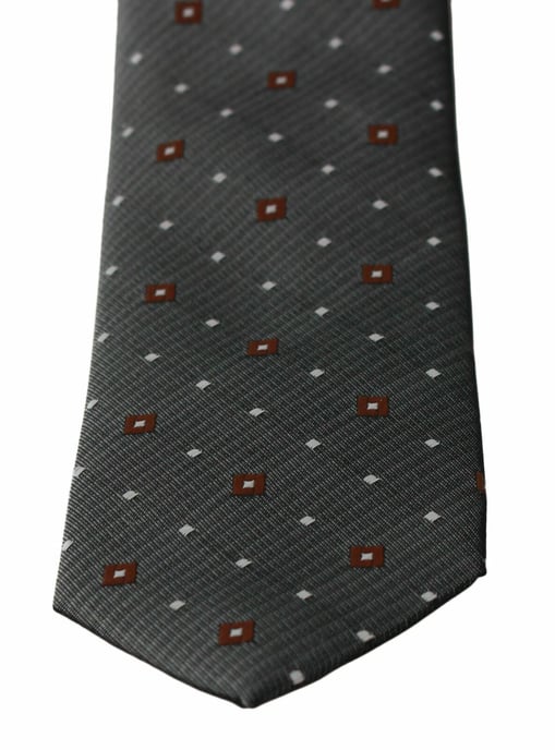 Dolce & Gabbana Gray Pattered Classic Mens Slim Men's Ntrigaar - Image 2