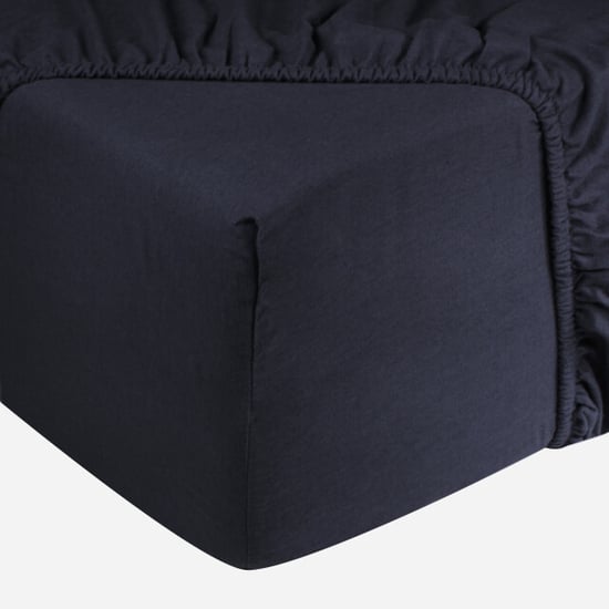 DoubleDry Jersey stretch hoeslaken 100% katoen tweepersoons 180x200 cm - - Image 1