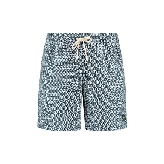 Shiwi Heren zwemshort mike 7" doolhof print groen/wit - Image 1